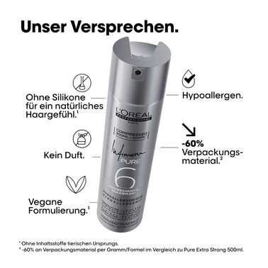 Infinium Pure Extra Strong Compressed Spray - Infinium | L'Oréal Partner Shop